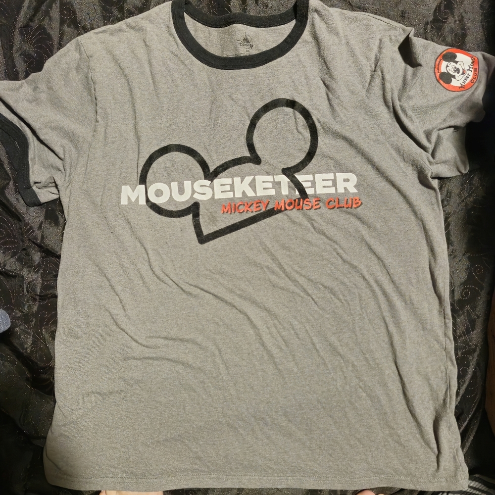 Disney Mouseketeer Gray and Black T-Shirt